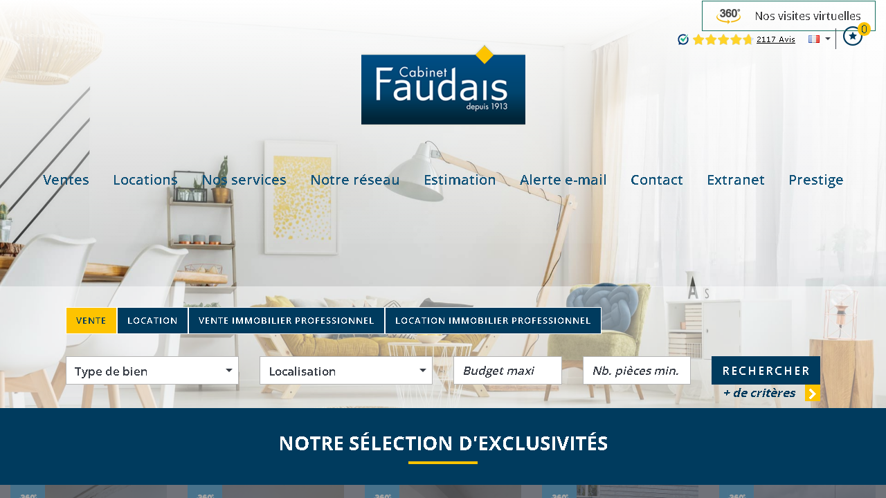 Capture d'écran de http://www.cabinet-faudais.com/ 
